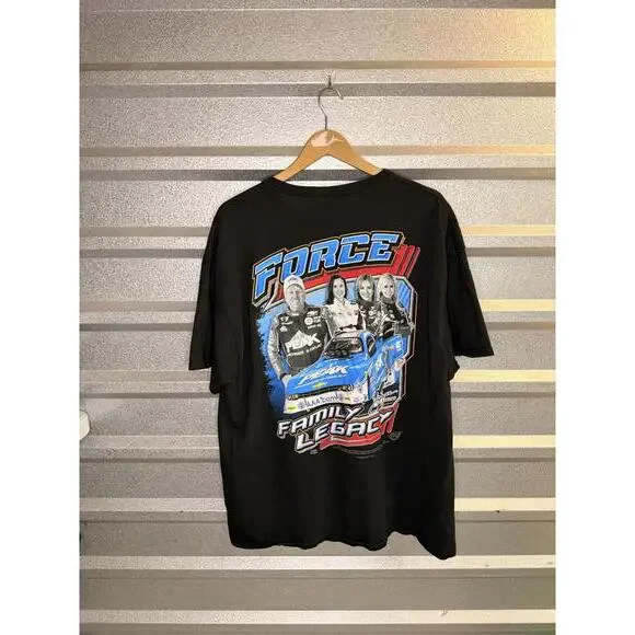 Y2k Force Family Legacy Racing Black Graphic Tee XXL - Picture 2 of 5